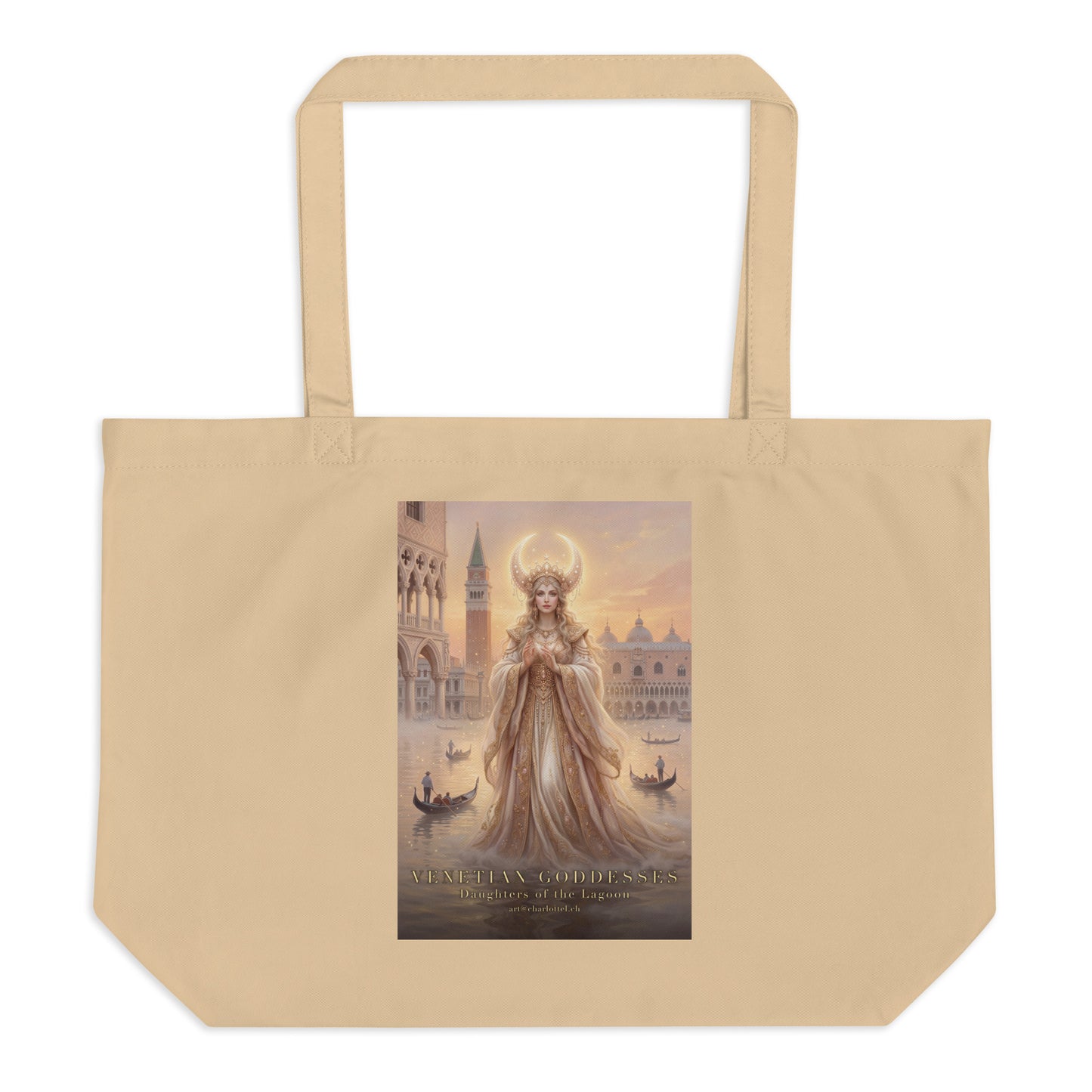 Venezianische Mond-Göttin – große Eco Tote von Medium Charlotte
