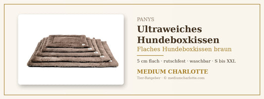 Flaches Hundeboxkissen braun – PANYS Ultraweiches Hundeboxkissen