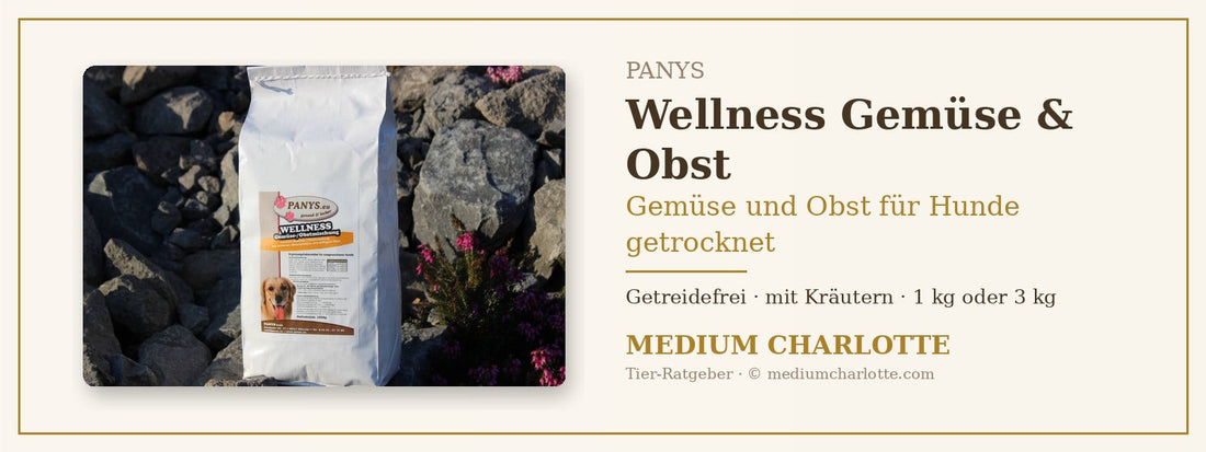 Gemüse und Obst für Hunde getrocknet – PANYS Wellness Gemüse-/Obstmischung im 1-kg-Beutel