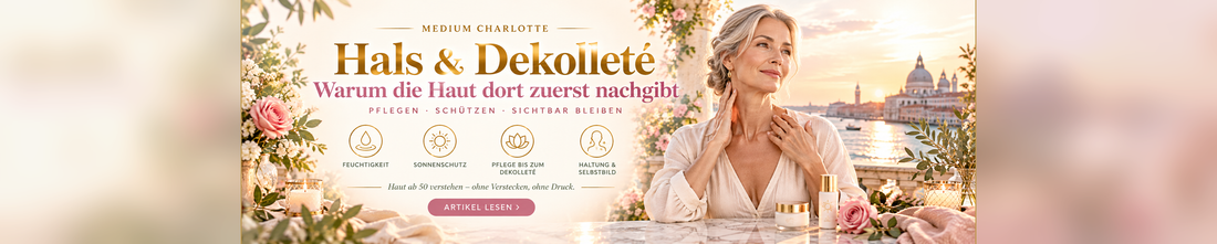 Hals und Dekolleté ab 50 – Haut pflegen, schützen und sichtbar bleiben (KI-erstelltes Bild)