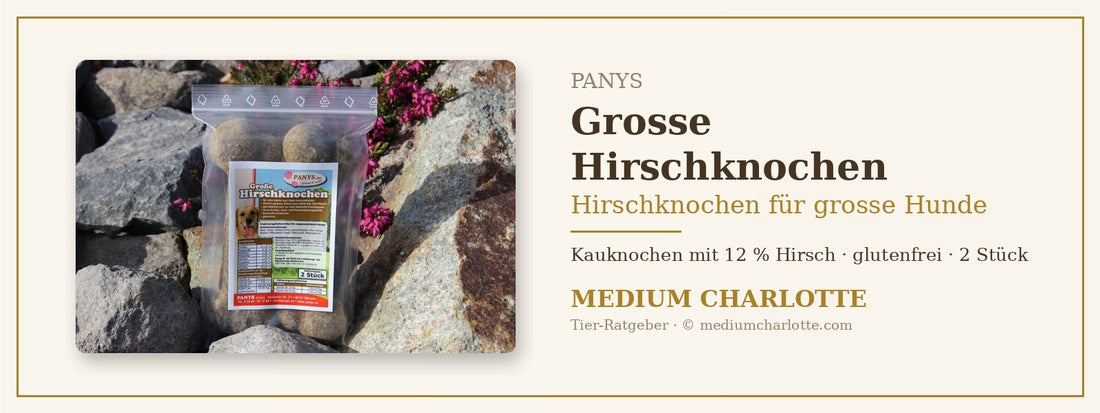 Hirschknochen für grosse Hunde – PANYS Grosse Hirschknochen im Beutel