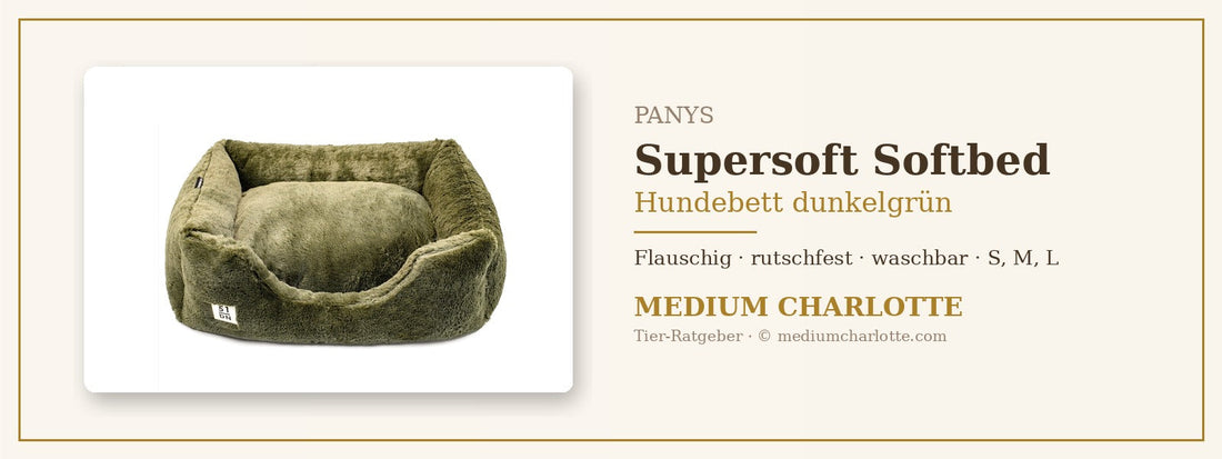 Hundebett dunkelgrün – PANYS Supersoft Softbed