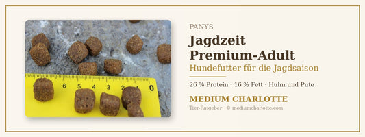 Hundefutter für die Jagdsaison – PANYS Jagdzeit Premium-Adult