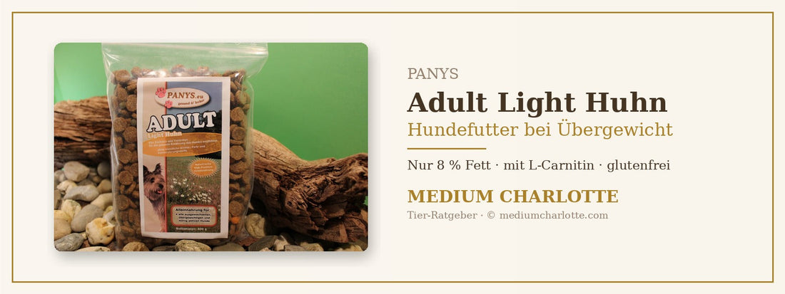 Light-Hundefutter bei Übergewicht – PANYS Adult Light Huhn