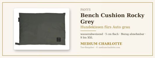 Hundekissen fürs Auto grau – PANYS Bench Cushion Rocky Grey
