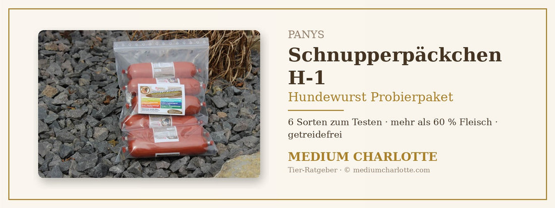 Hundewurst Probierpaket – PANYS Schnupperpäckchen H-1 mit 6 Sorten