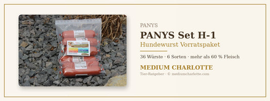 Hundewurst Vorratspaket – PANYS Set H-1 mit 36 Würsten in 6 Sorten