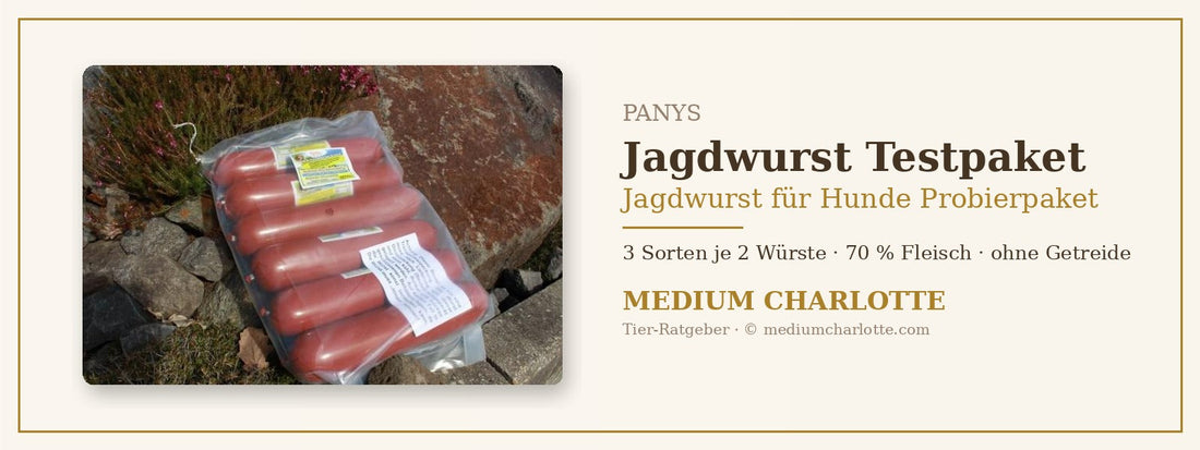 Jagdwurst für Hunde Probierpaket – PANYS Jagdwurst Testpaket mit 3 Sorten