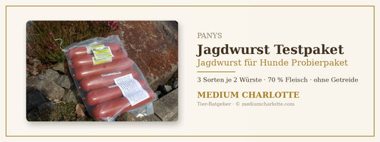 Jagdwurst für Hunde Probierpaket – PANYS Jagdwurst Testpaket mit 3 Sorten