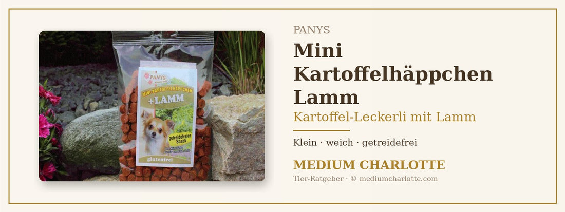 Kartoffel-Leckerli mit Lamm – PANYS Mini Kartoffelhäppchen Lamm im 150-g-Beutel