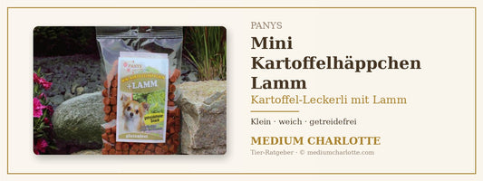 Kartoffel-Leckerli mit Lamm – PANYS Mini Kartoffelhäppchen Lamm im 150-g-Beutel