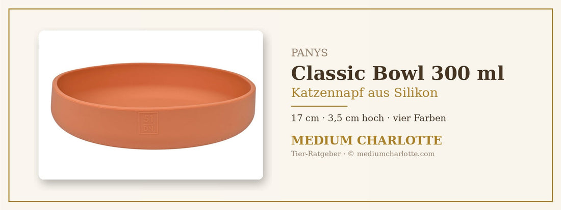 Katzennapf aus Silikon – PANYS Classic Bowl 300 ml in Terracotta