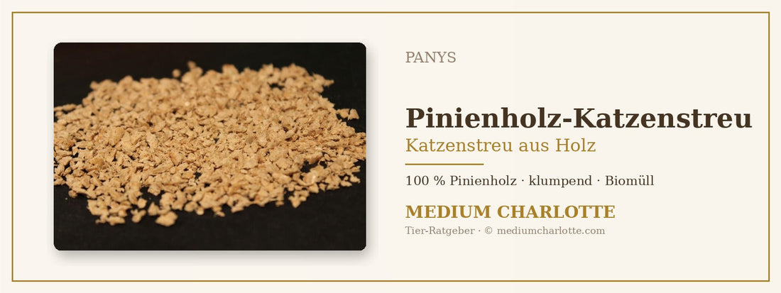 Katzenstreu aus Holz – PANYS Katzenstreu aus Pinienholz, 4 kg