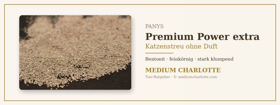 Katzenstreu ohne Duft – PANYS Naturkatzenstreu Premium Power extra, 7,5 kg
