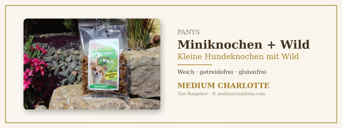 Kleine Hundeknochen mit Wild – PANYS Miniknochen + Wild im 150-g-Beutel