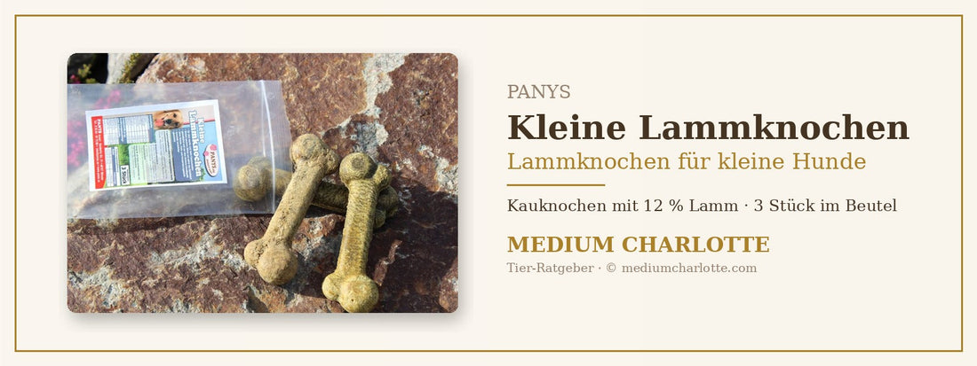 Lammknochen für kleine Hunde – PANYS Kleine Lammknochen, 3 Stück im Beutel