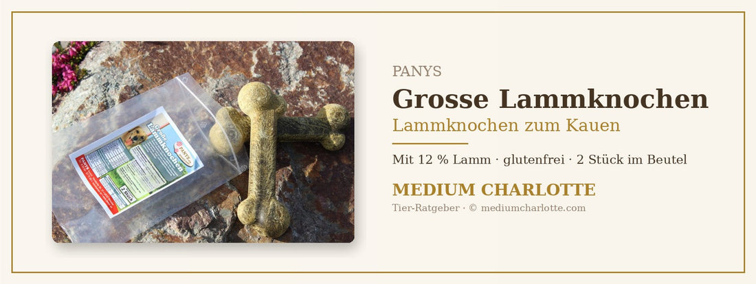 Lammknochen zum Kauen – PANYS Grosse Lammknochen mit Beutel