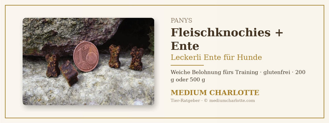 Leckerli Ente für Hunde – PANYS Fleischknochies mit Ente, weiche Knöchelchen