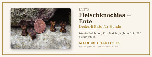 Leckerli Ente für Hunde – PANYS Fleischknochies mit Ente, weiche Knöchelchen