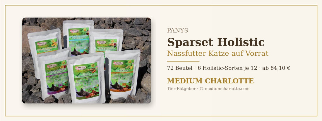 Nassfutter Katze auf Vorrat – PANYS Sparset Holistic mit 72 Beuteln