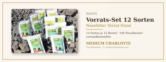 Nassfutter Vorrat Hund – PANYS Vorrats-Set mit 144 Pouchbeuteln