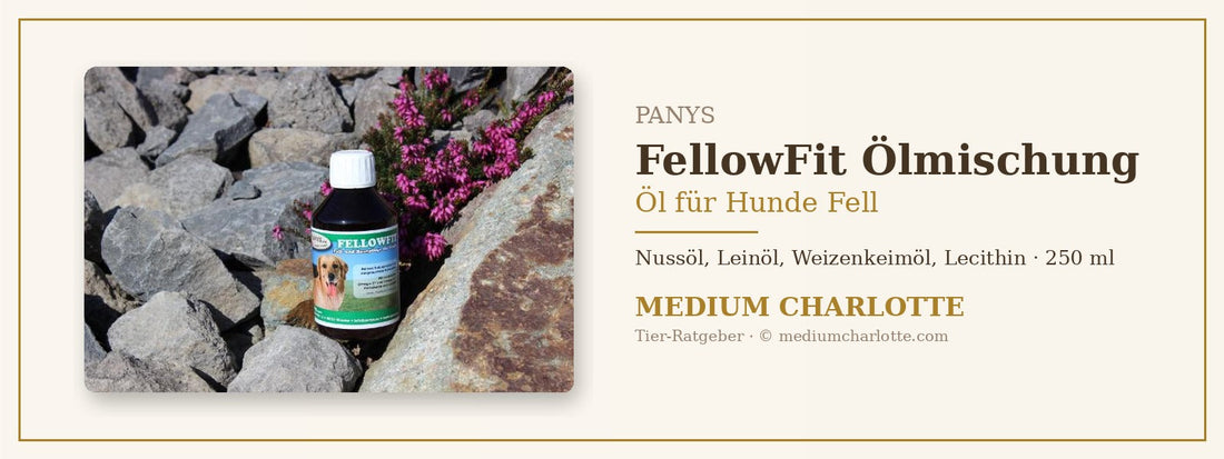 Öl für Hunde Fell – PANYS FellowFit Ölmischung in der 250-ml-Flasche