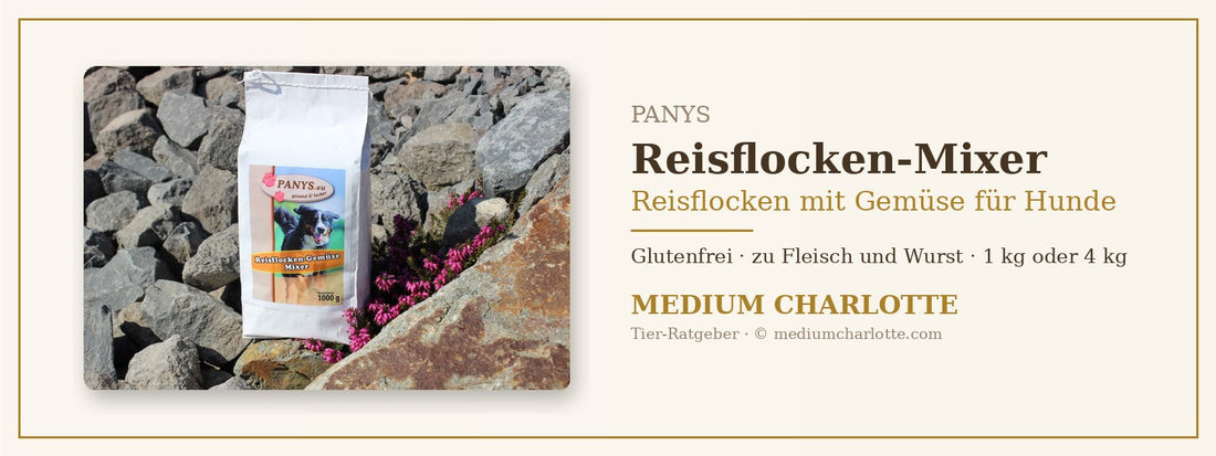 Reisflocken mit Gemüse für Hunde – PANYS Reisflocken-Gemüse-Mixer im 1-kg-Beutel