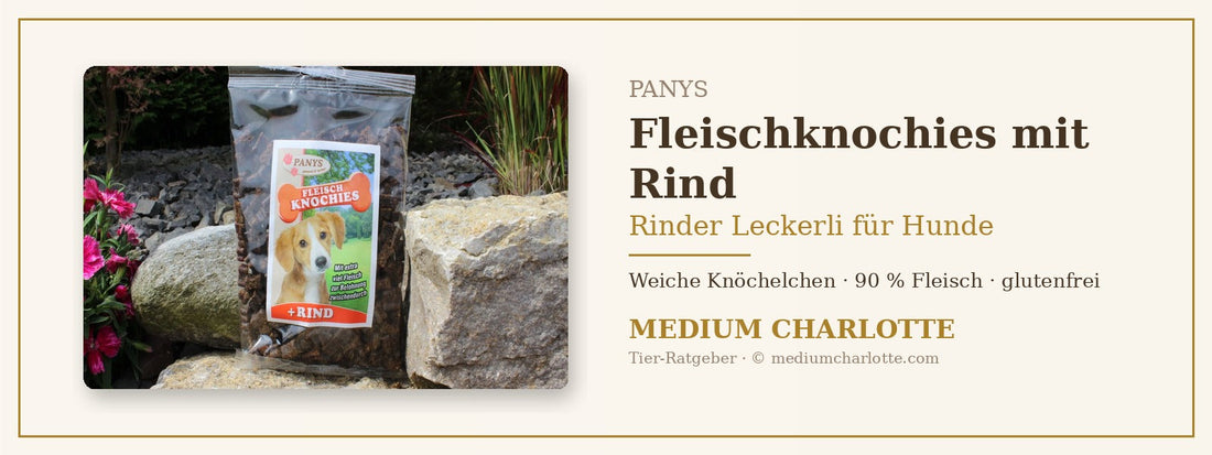 Rinder Leckerli für Hunde – PANYS Fleischknochies mit Rind im 200-g-Beutel