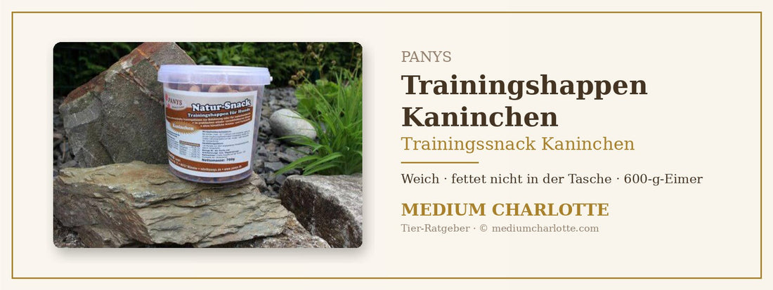 Trainingssnack Kaninchen – PANYS Trainingshappen Kaninchen im 600-g-Eimer