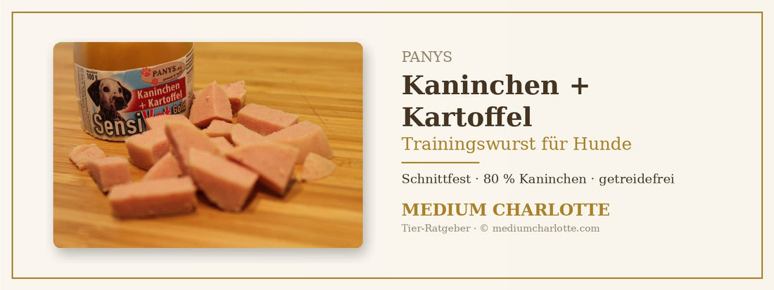 Trainingswurst für Hunde – PANYS Kaninchen + Kartoffel