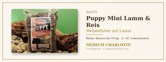 Welpenfutter mit Lamm für kleine Rassen – PANYS Puppy Mini Lamm & Reis