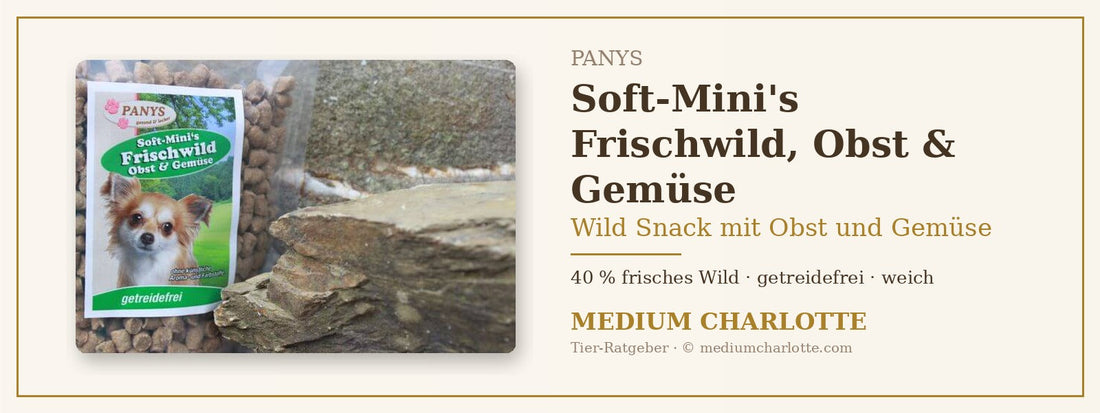Wild Snack mit Obst und Gemüse – PANYS Soft-Mini's Frischwild im Beutel
