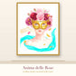 Anime di Venezia – Set of 4 Venetian Wall Art Prints with Golden Masks (Printable)