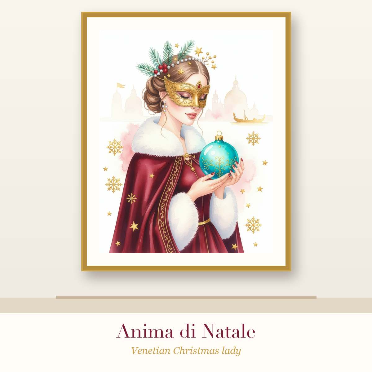 Anima di Natale – Venetian Christmas Wall Art Print (Printable)