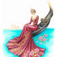 Anima in Gondola – Venetian Wall Art Print, Masked Lady in a Gondola (Printable)