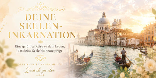 Deine Seelen-Inkarnation – geführte Rückführung zu einem früheren Leben, Cover mit Venedig-Motiv