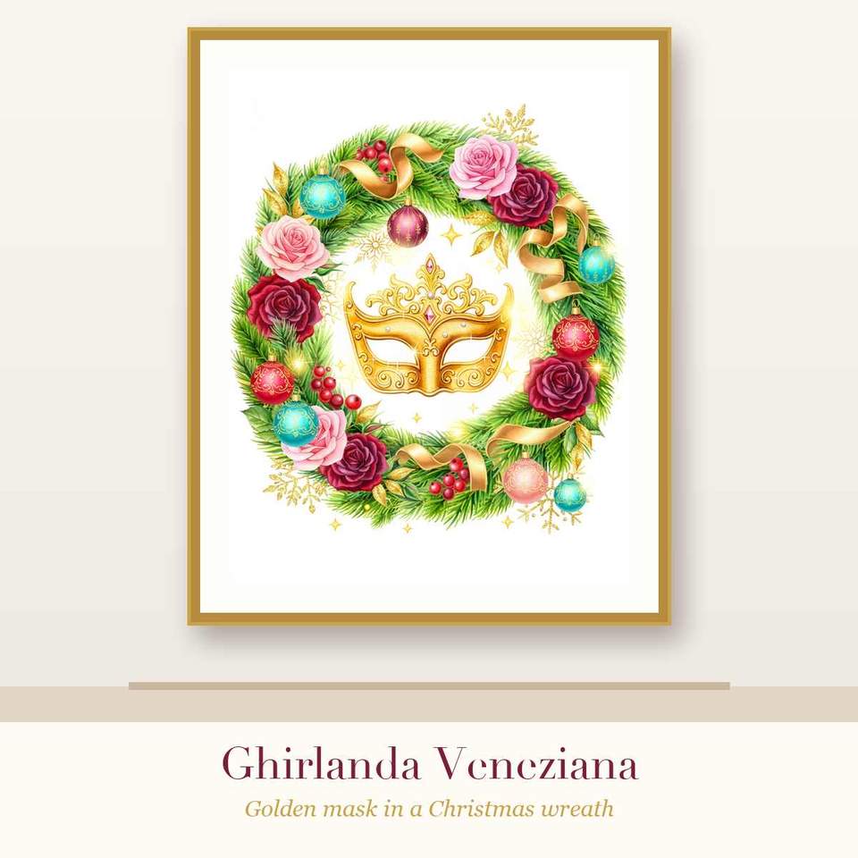 Natale a Venezia – Set of 3 Venetian Christmas Wall Art Prints (Printable)