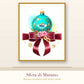 Sfera di Murano – Murano Christmas Ornament with Venice, Wall Art Print (Printable)