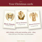 Venetian Christmas Angels Clipart – 12 Transparent PNG