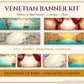 Venetian Banner Kit for Etsy, Shopify & WordPress – 4 Designs, 7 Sizes
