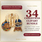Natale a Venezia Christmas Clipart Bundle – 34 Transparent PNG