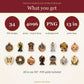 Natale a Venezia Christmas Clipart Bundle – 34 Transparent PNG
