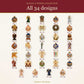 Natale a Venezia Christmas Clipart Bundle – 34 Transparent PNG