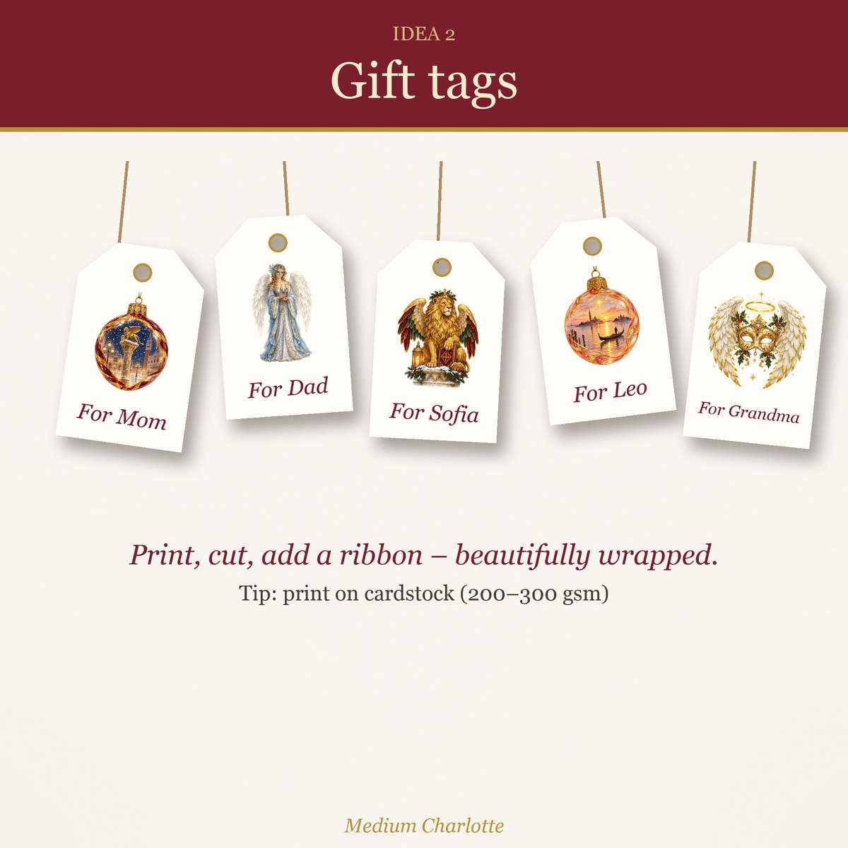 Natale a Venezia Christmas Clipart Bundle – 34 Transparent PNG