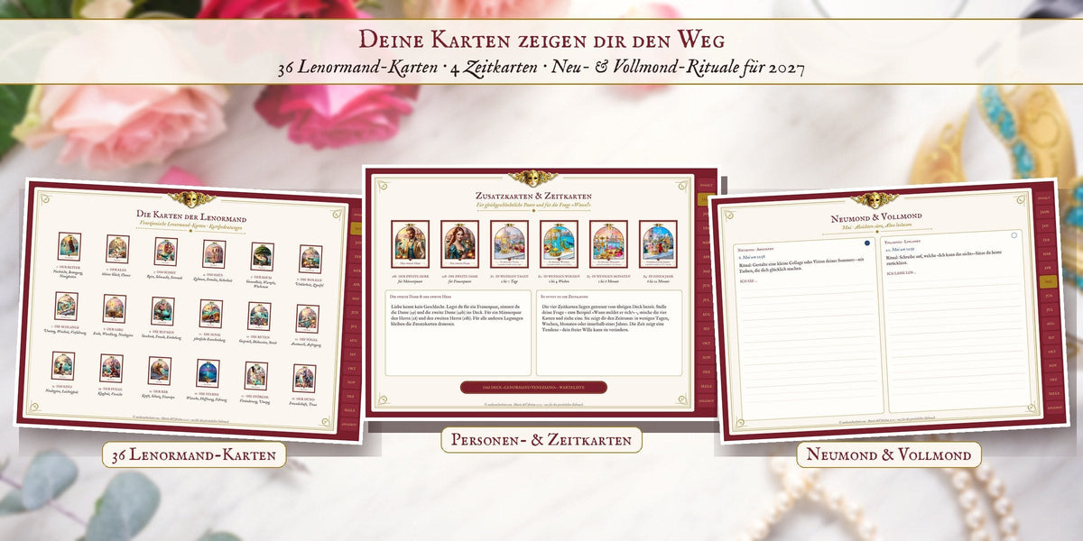 Einblick: Kartenseiten und Legesysteme