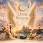 Divine Whispers Poster Detail – Venedig Wandkunst mit goldenem Sonnenuntergang und weißer Taube als Symbol für Frieden und Seele
