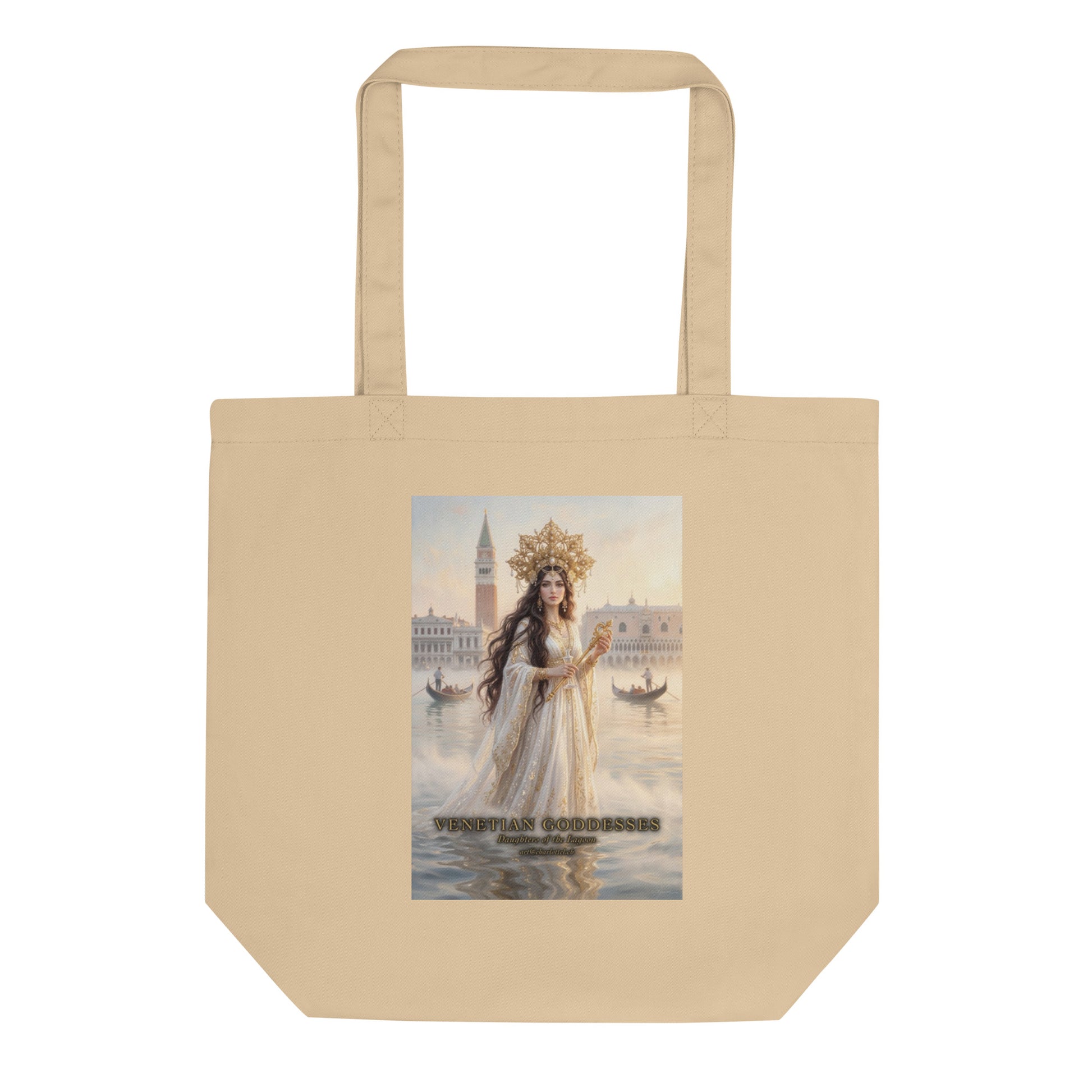 Lagunen-Königin Eco Tote aus Bio-Baumwolle – venezianische Göttin, Venetian Goddesses