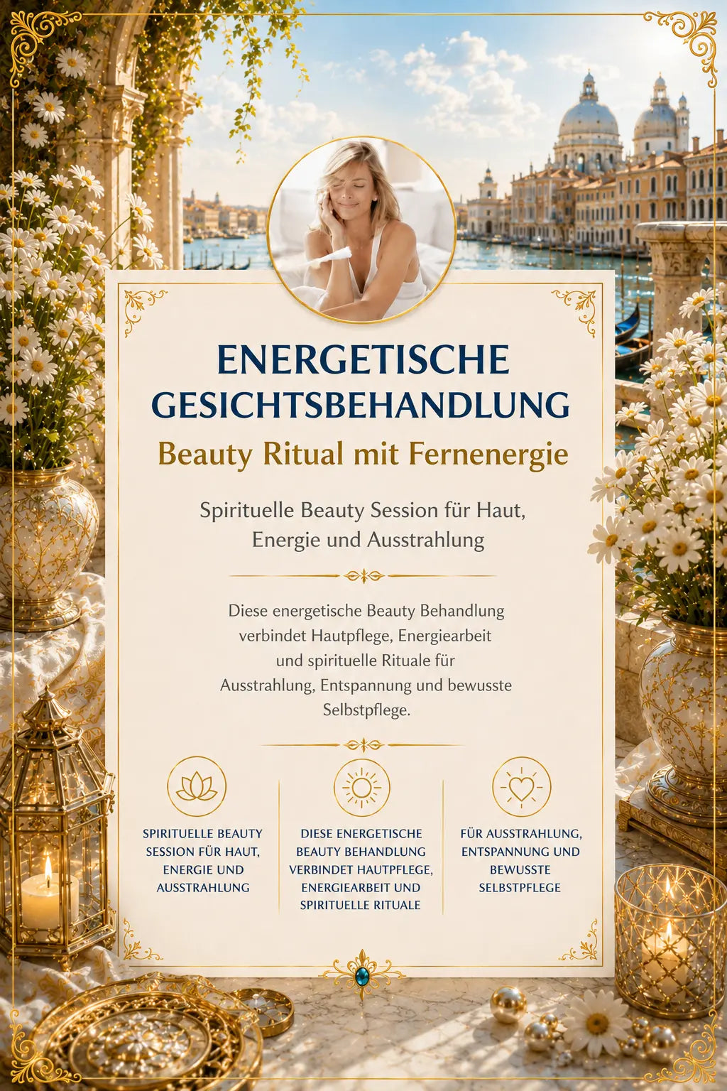 Energetische Gesichtsbehandlung – Beauty Ritual mit Fernenergie, spirituelle Beauty Session mit Medium Charlotte