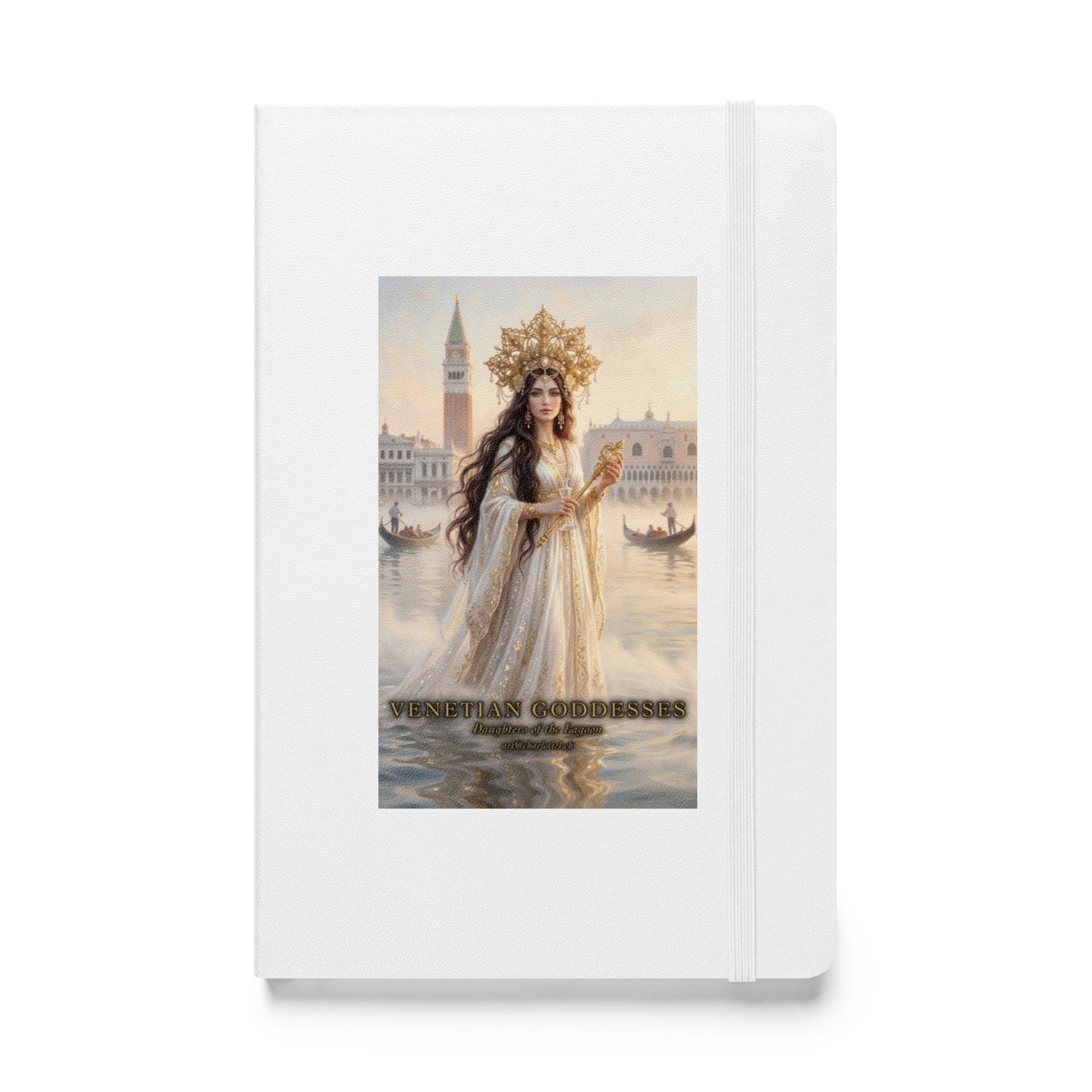 Lagunen-Königin Hardcover-Journal – venezianische Göttin auf dem Deckel, Venetian Goddesses