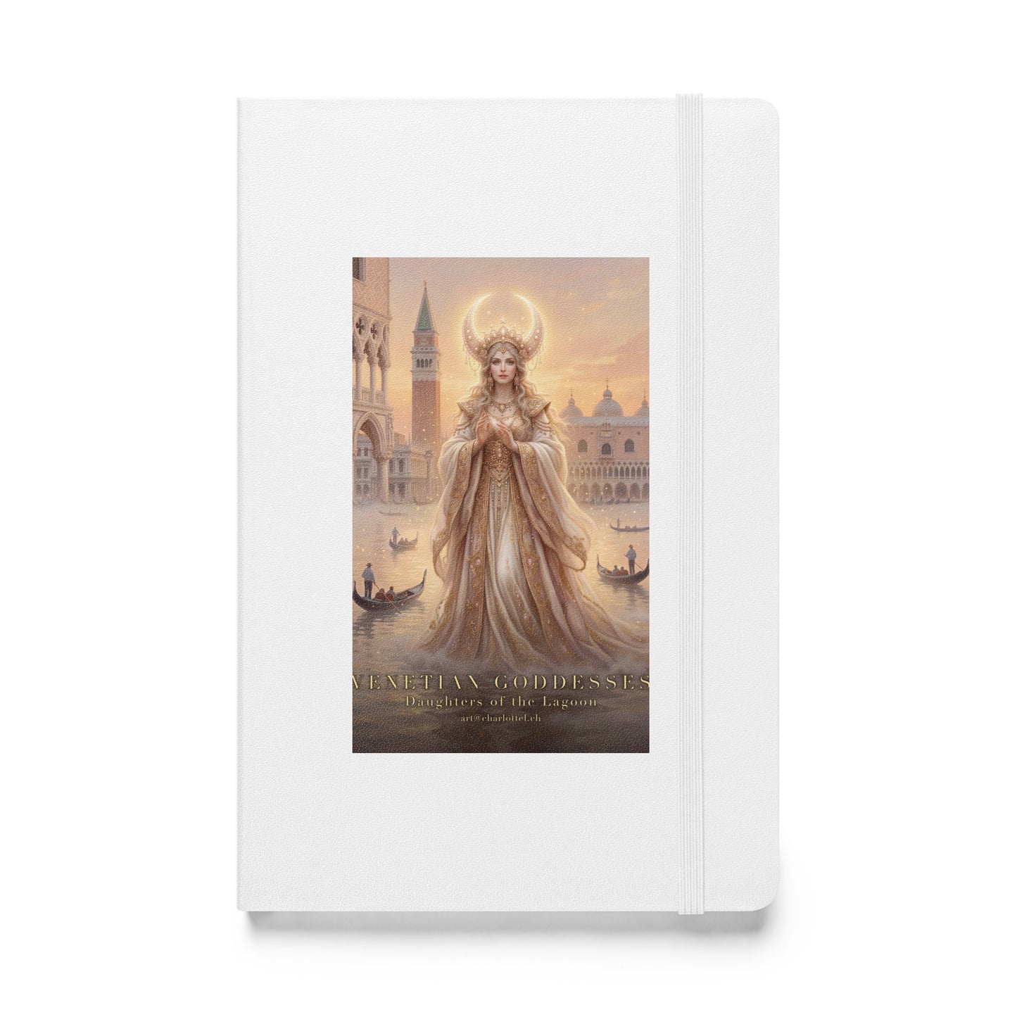 Venezianische Mond-Göttin – Hardcover-Journal von Medium Charlotte